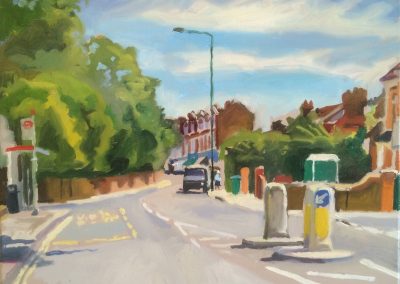 Oil painting Church road Barnes